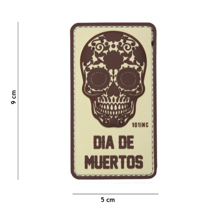 3D PVC Dia de muertos beige