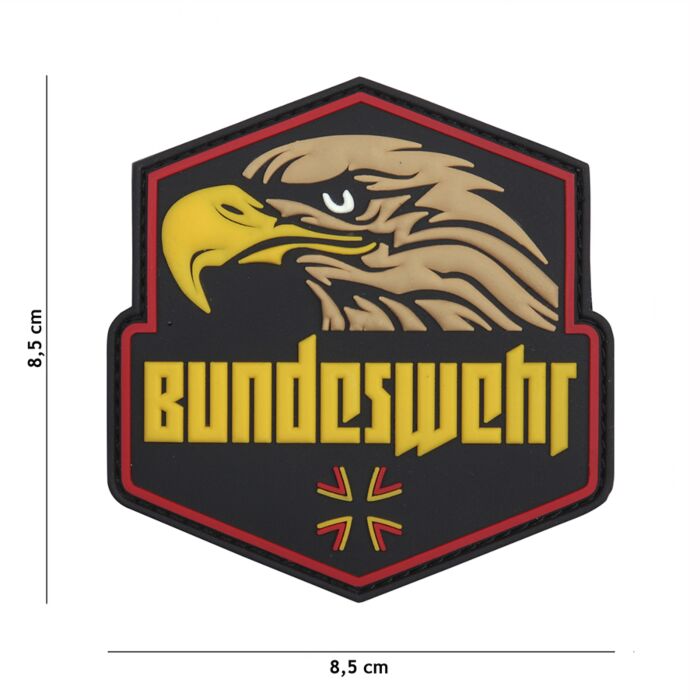 Embleem 3D PVC Bundeswehr geel