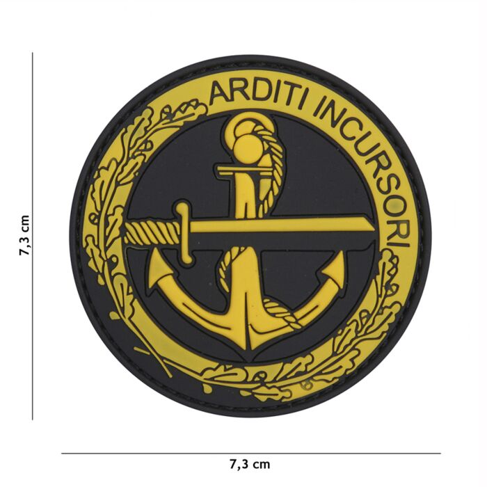 Embleem 3D PVC Arditi incursori geel