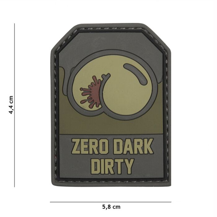 Embleem 3D PVC Zero dark dirty groen