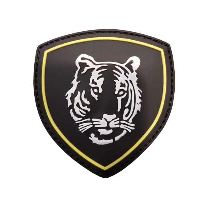 Embleem 3D PVC Russische tijger zwart