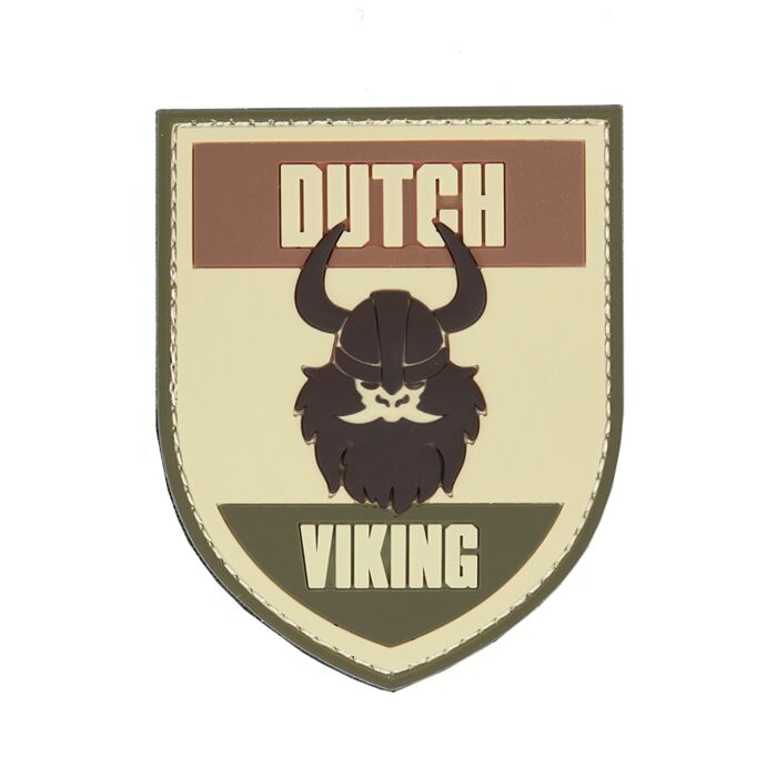 Embleem 3D PVC Dutch viking multi