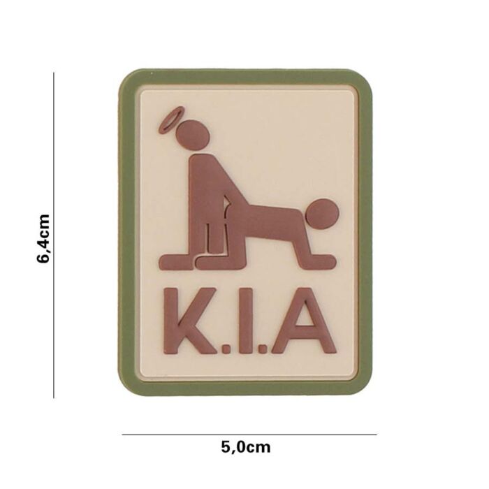 Embleem 3D PVC Killed in action multi