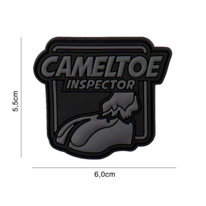 Embleem 3D PVC Cameltoe Inspector Zwart/Grijs