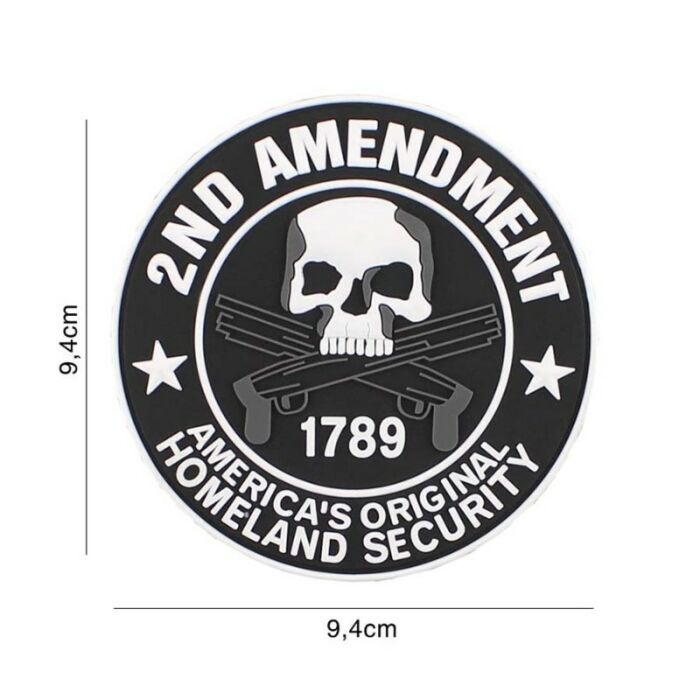 Embleem 3D PVC 2nd Amendment