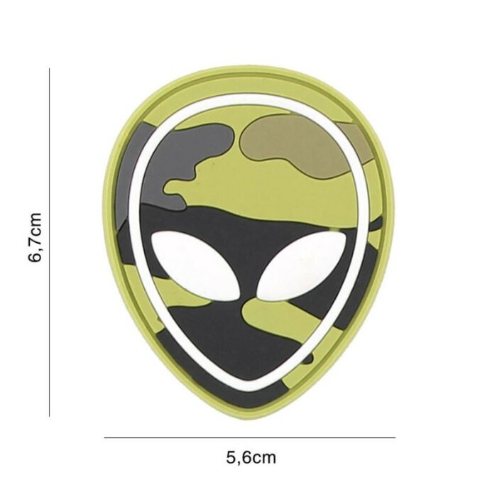Embleem 3D PVC Alien Woodland