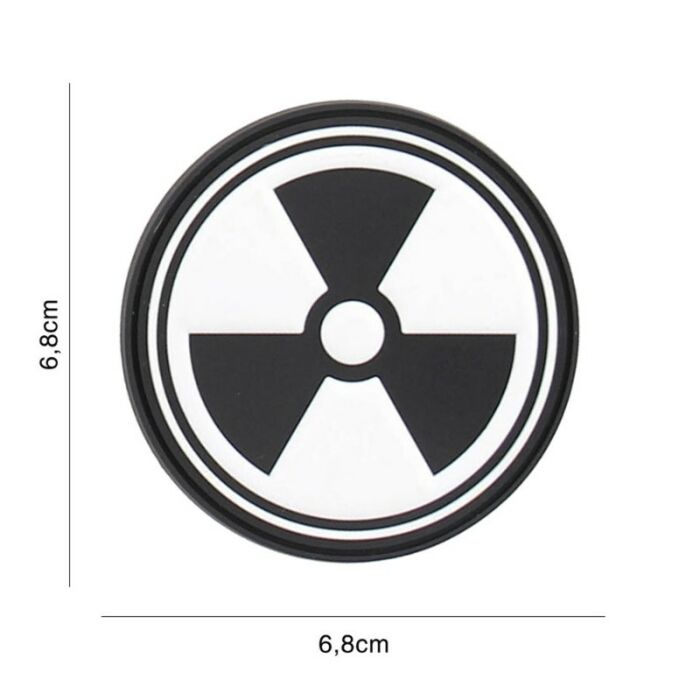 Embleem 3D PVC Nuclear Wit