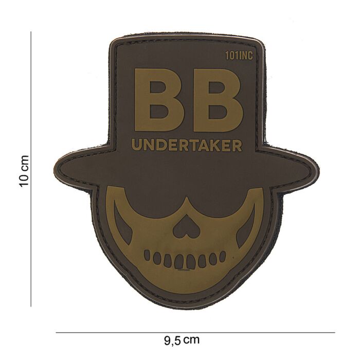 Embleem 3D PVC BB Undertaker bruin 