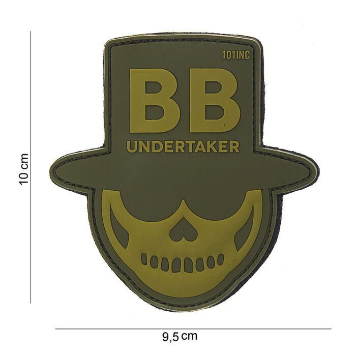 Embleem 3D PVC BB Undertaker groen 