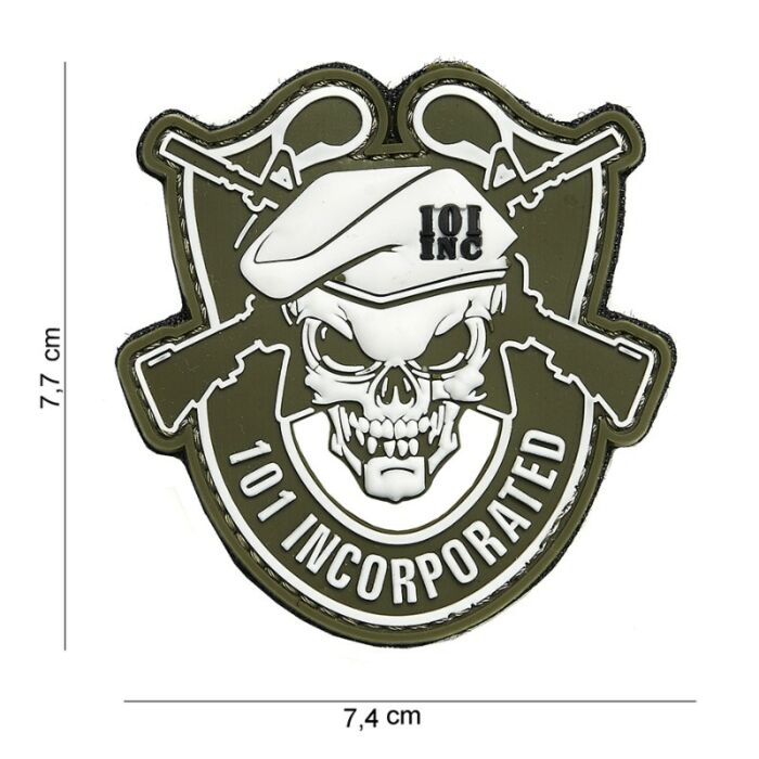 Embleem 3D PVC 101 Incorporated Groen