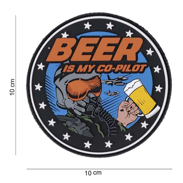 Embleem 3D PVC Beer is my Co-pilot