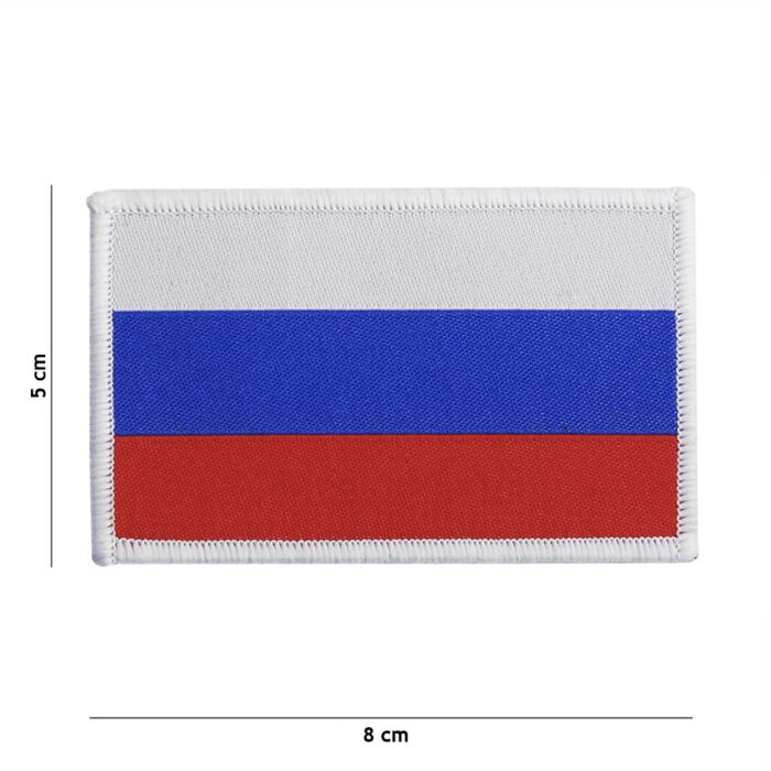 Embleem stof fijn geweven vlag Rusland 