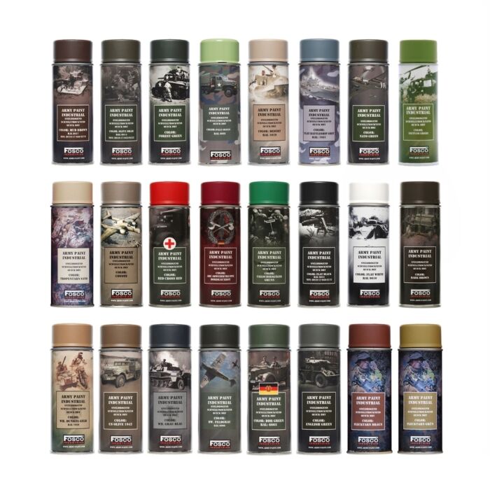 Fosco spuitbus legerverf 400ml Flat Desert Camo (mat)