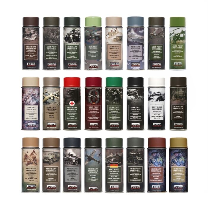 Fosco spuitbus legerverf 400ml Sandgelb