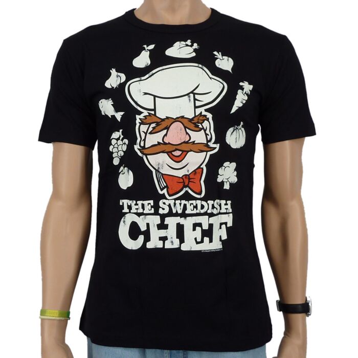 Fun t-shirt Muppets Swedish Chef slimfit heren