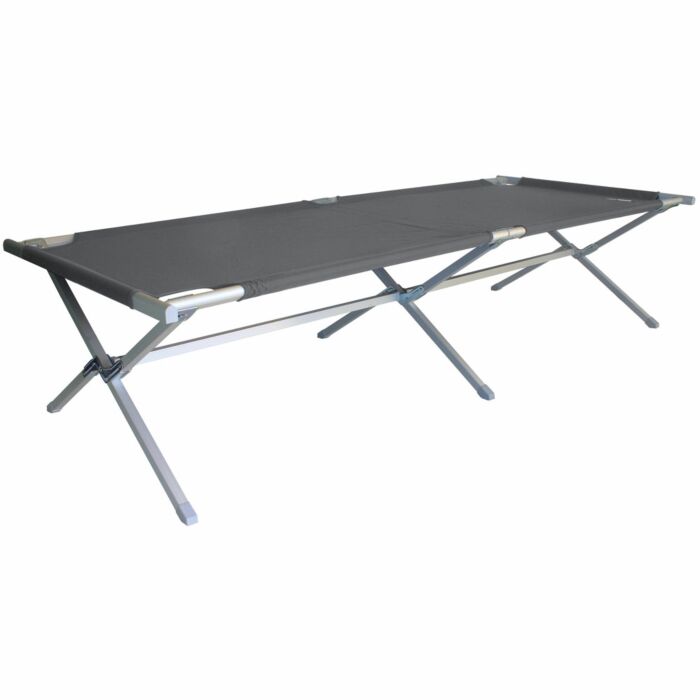 Euro Trail Veldbed Cannes kruispoot alu grey