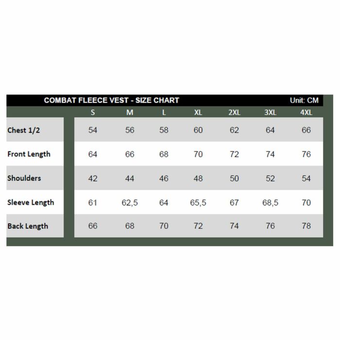 Fostex Combat fleece vest zwart