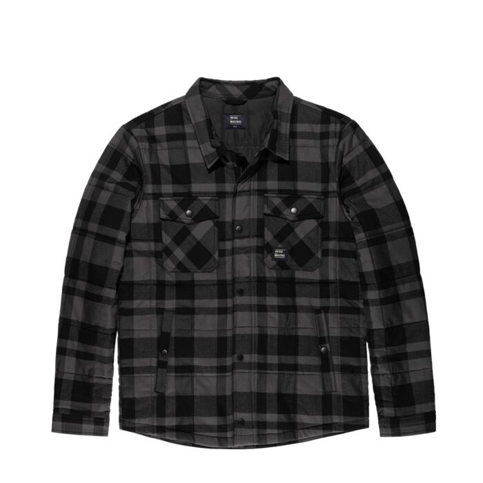 Vintage Industries Square Padded Shirt Grey Check