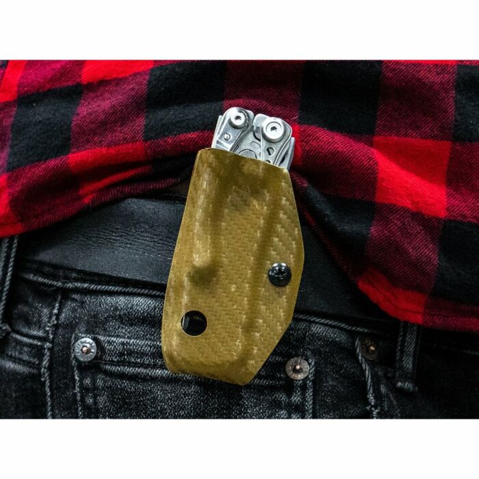 Clip & Carry Kydex Sheath CF-Brown Leatherman Skeletool