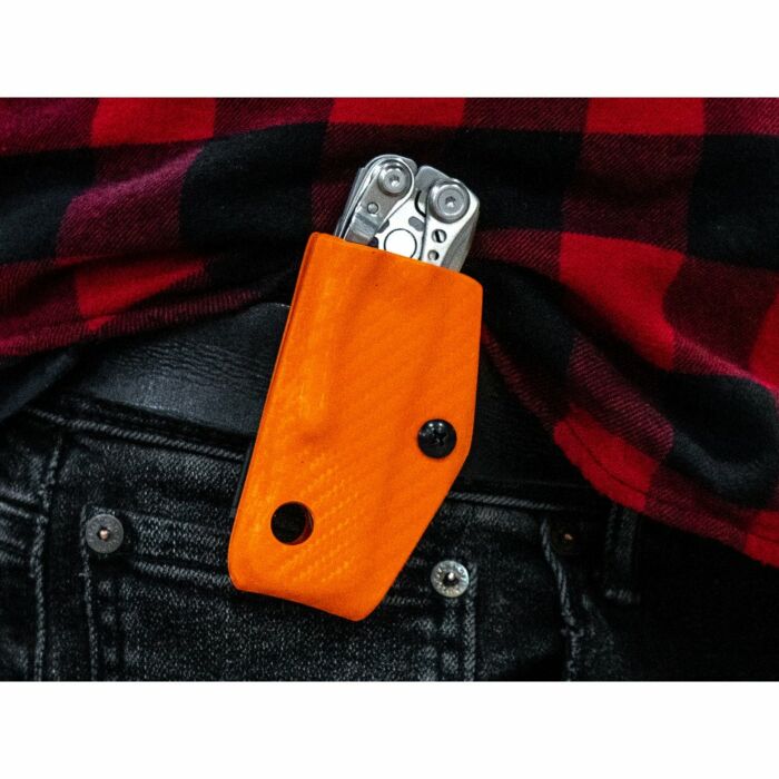 Clip & Carry Kydex Sheath CF-Orange Leatherman Skeletool