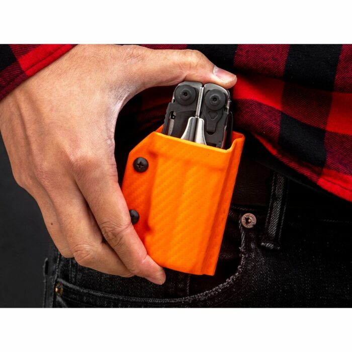 Clip & Carry Kydex Sheath CF-Orange Leatherman Surge