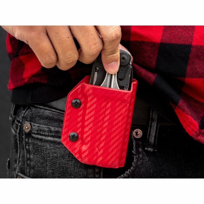 Clip & Carry Kydex Sheath CF-Red Leatherman Surge