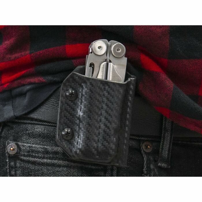 Clip & Carry Kydex Sheath CF-Black Leatherman Wave