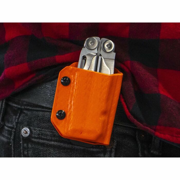 Clip & Carry Kydex Sheath CF-Orange Leatherman Wave