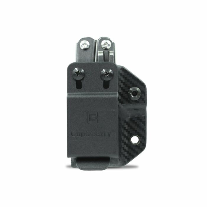 Clip & Carry Kydex Sheath CF-Black Leatherman Wingman/Sidekick/Rebar