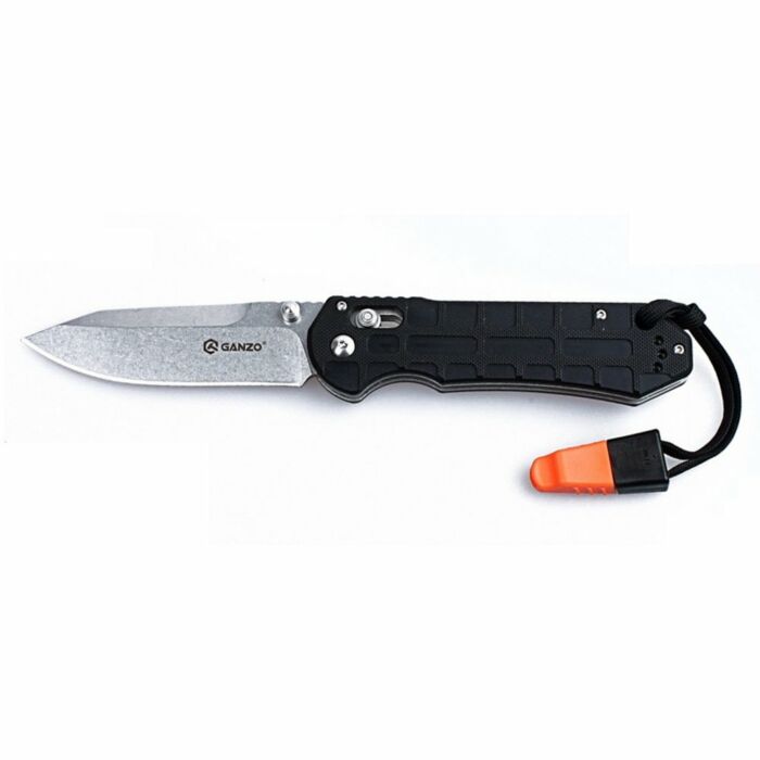 Ganzo Zakmes Eenhandsmes G7452 met fluitje PE