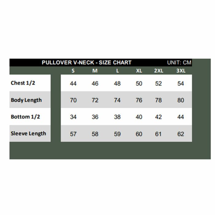 Fostex commando trui v-hals 50/50 zwart