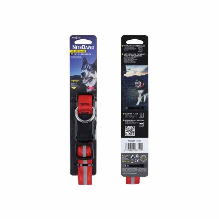 Nite Ize NiteDawg Halsband Rood M