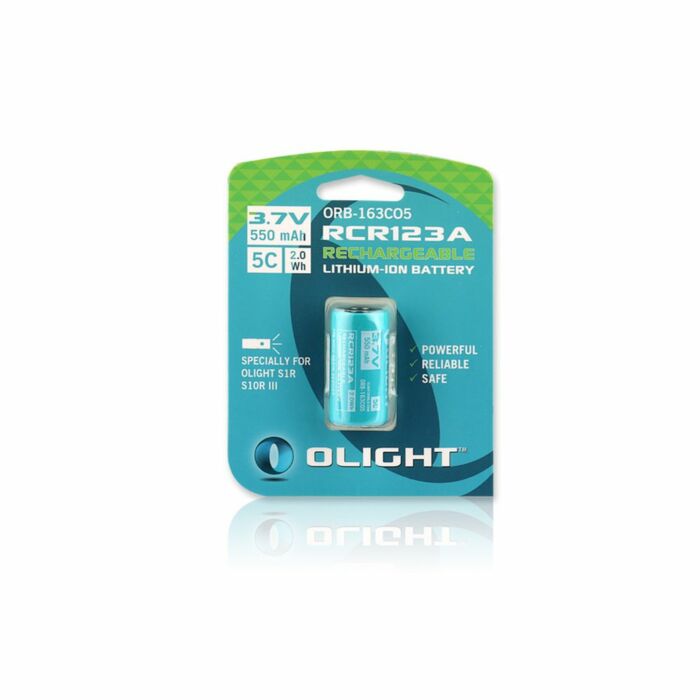 Olight Batterij Accu 3.7 volt 550mAh 10C tbv S1RII Baton, Perun Mini