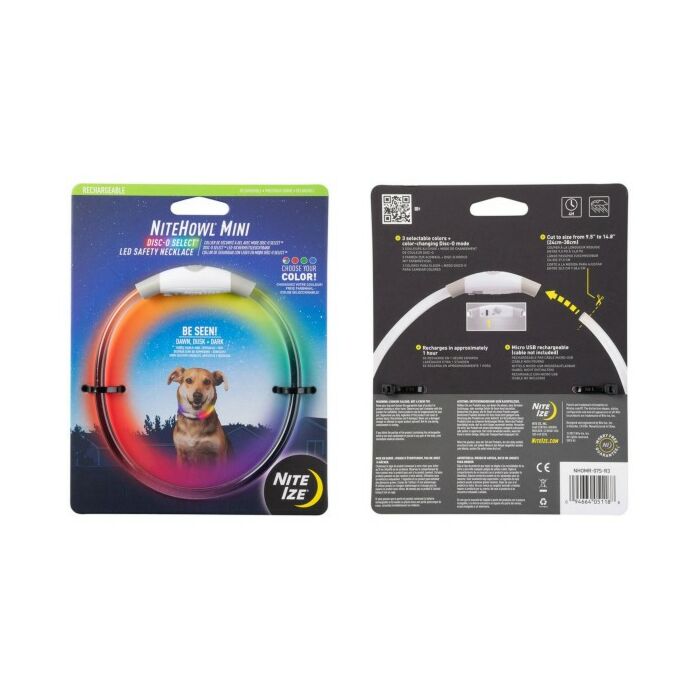 Nite-Ize NiteHowl Mini LED Halsband Oplaadbaar Disco