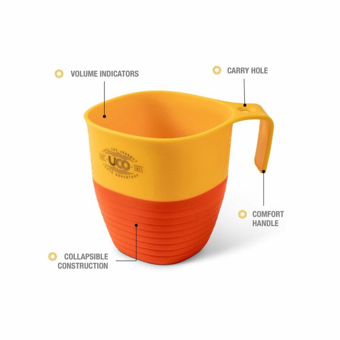 UCO Mess Kit 6-Delig Geel-Oranje 