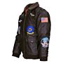 Fostex Kinder Flight Jacket PU Leder bruin