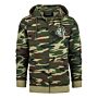 Fostex Hoodie with zipper Allied Star-Willy jeep camo