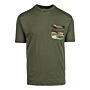 Fostex T-shirt camo pocket groen