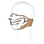 Biker Mask Neoprene Skull 3D khaki