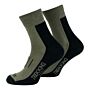 101INC Coolmax trekking sokken zwart/groen
