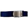 Tropenkoppel riem blauw met schuifgesp 