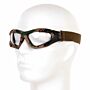 101inc tactical bril met transparante lenzen woodland camo