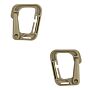 101inc Molle carabiner hook grimloc 2-pack coyote
