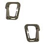 101inc Molle carabiner hook grimloc 2-pack groen