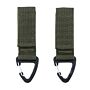 101inc Molle carabiner hook 2-pack groen