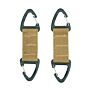 101inc Double carabiner hook 2-pack coyote