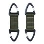 101inc Double carabiner hook 2-pack groen