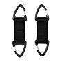 101inc Double carabiner hook 2-pack zwart