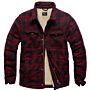 Vintage Industries Class Jacket sherpa lined red