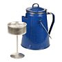 Fosco Emaille Koffie Percolator blauw